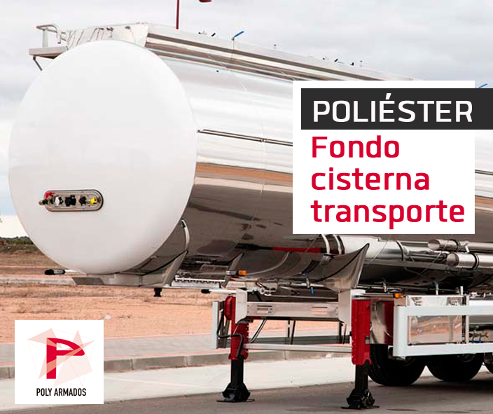 Fondo cisterna poliester transporte